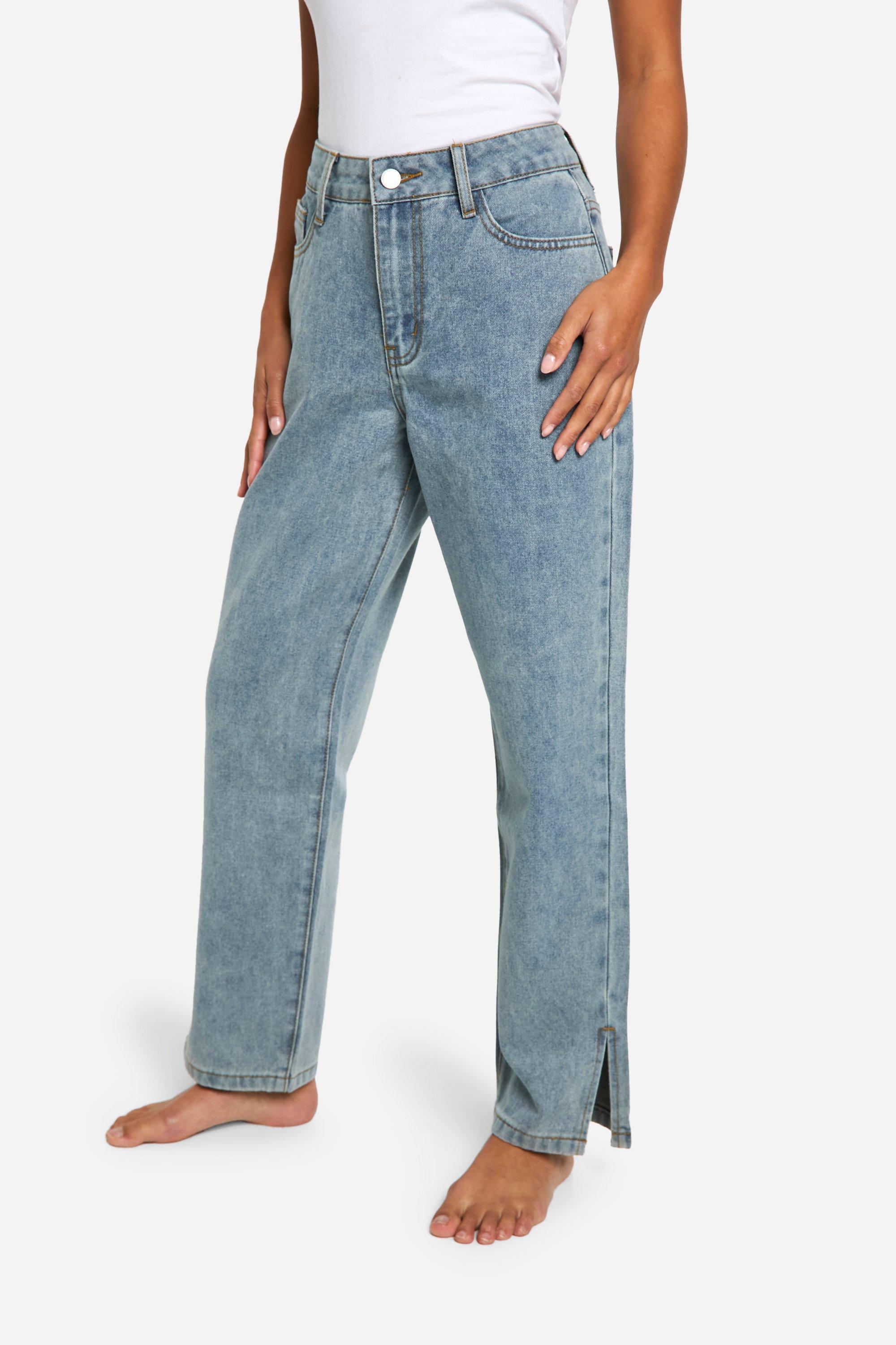 Elastic waist jeans petite online